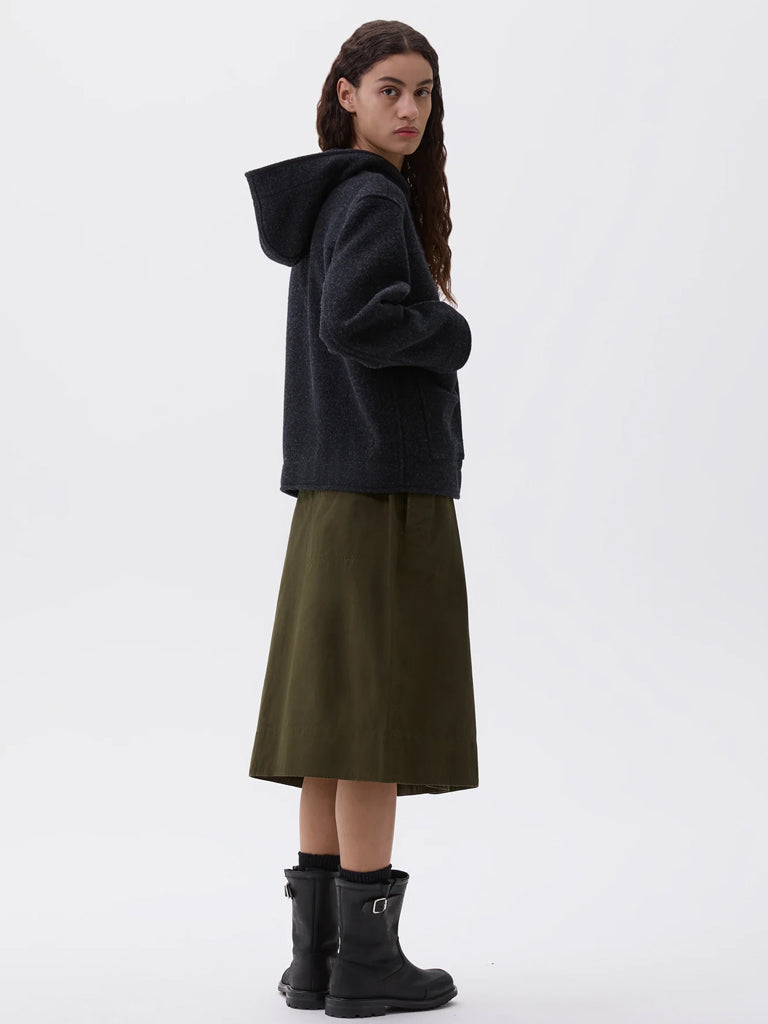 MHL Short Duffle Coat in Charcoal