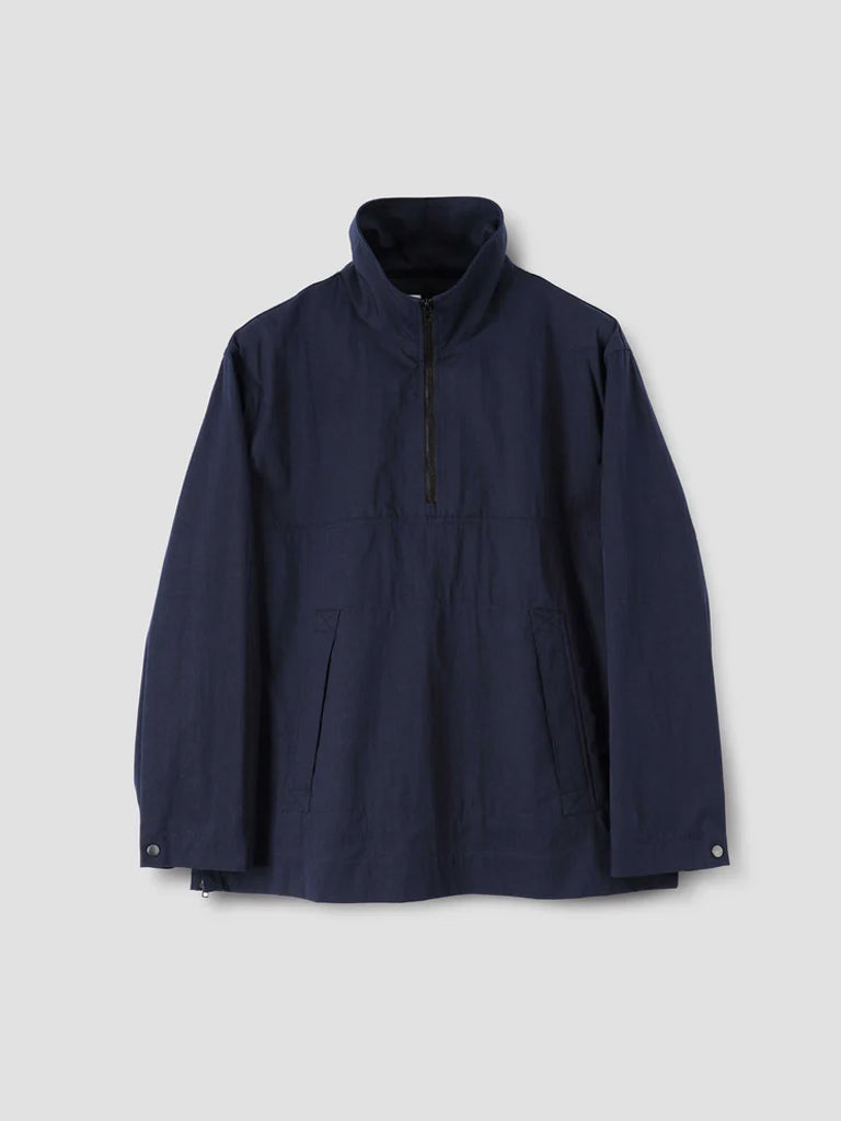 MHL Stand Collar Anorak in Navy