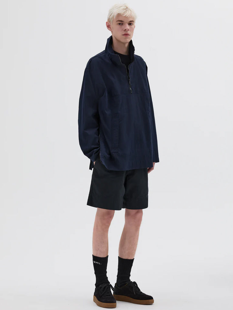 MHL Stand Collar Anorak in Navy