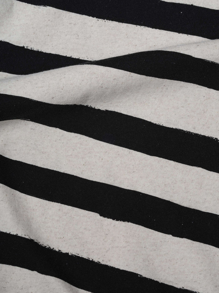 MHL Stripe Matelot T-Shirt in Natural Black