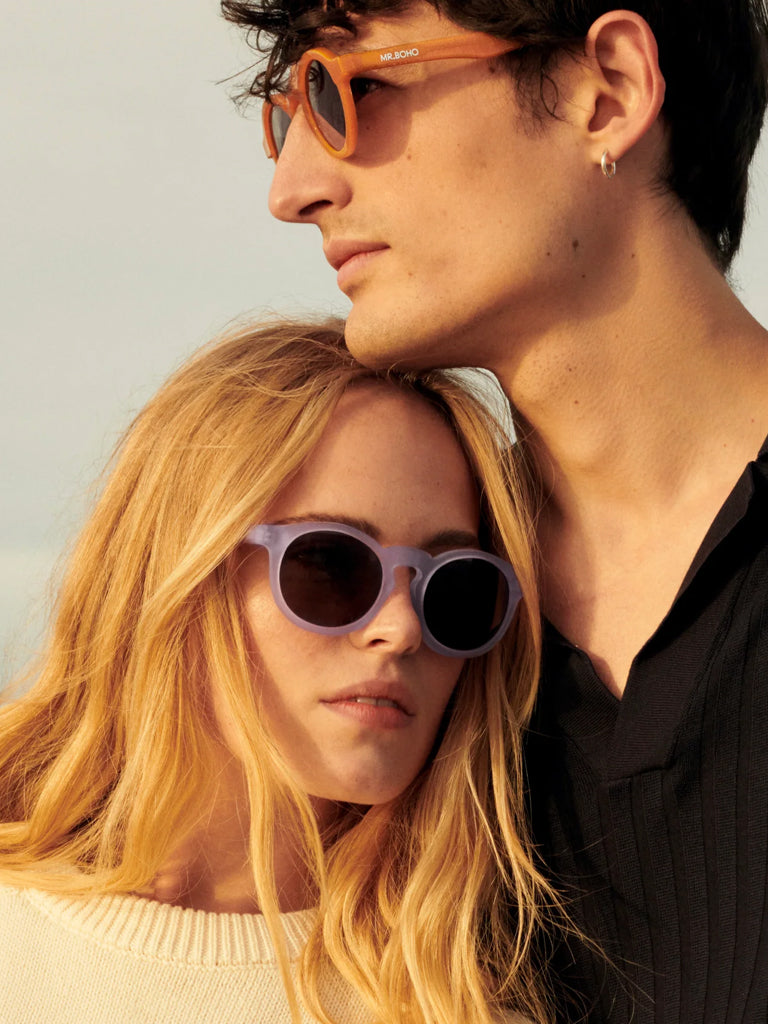 Mr. Boho Jordaan Sunglasses in Matte Violet