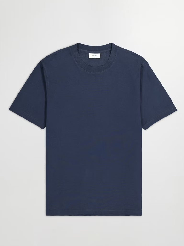 NN07 Adam Casual T-Shirt in Navy