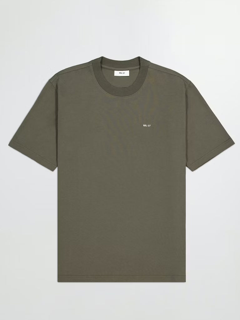 NN07 Adam Emb T-Shirt in Capers