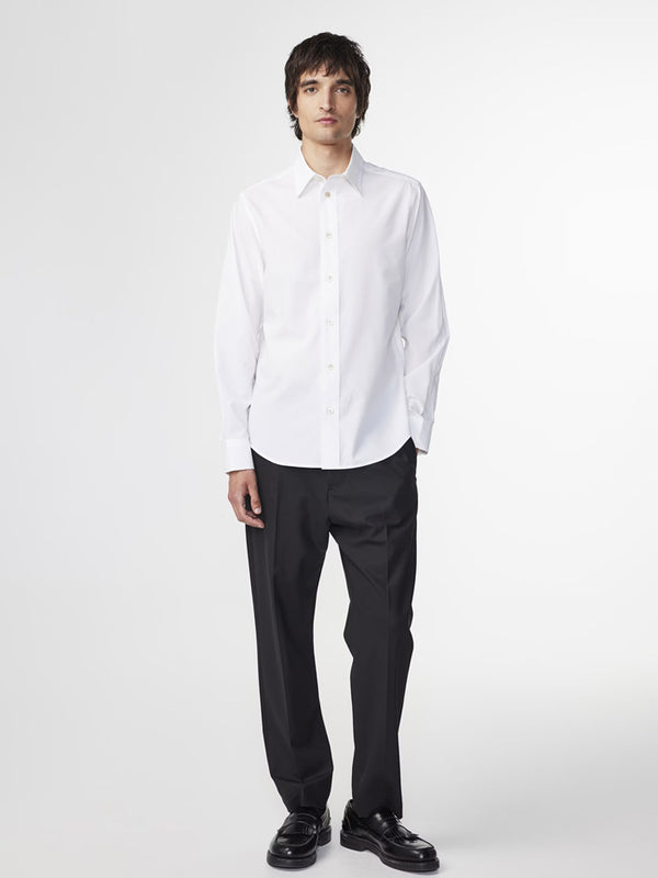 NN07 Colby Poplin Shirt in White