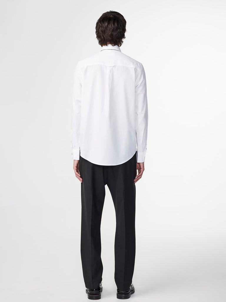 NN07 Colby Poplin Shirt in White