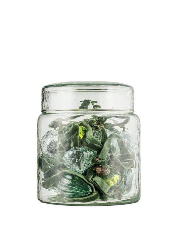 Nkuku Adisa Baubles Jar in Mixed Green