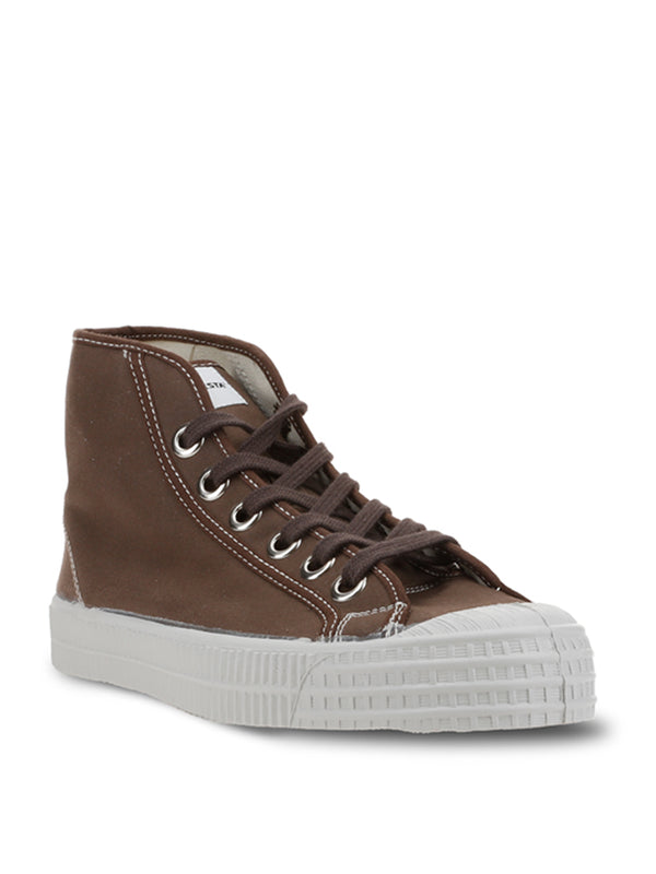 Novesta Star Dribble Wax Cotton High Top in Bracken