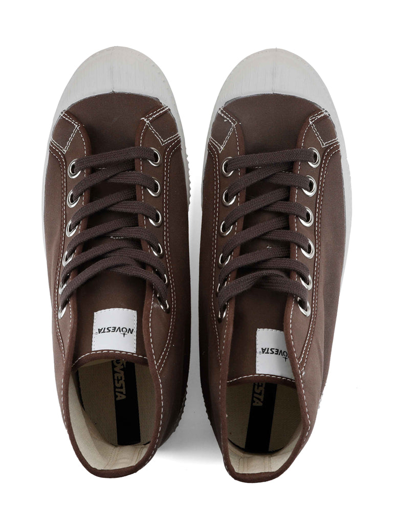 Novesta Star Dribble Wax Cotton High Top in Bracken
