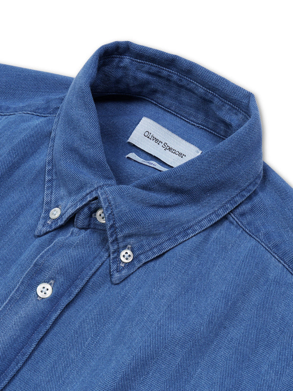 Oliver Spencer Brook Shirt in Bosworth Indigo