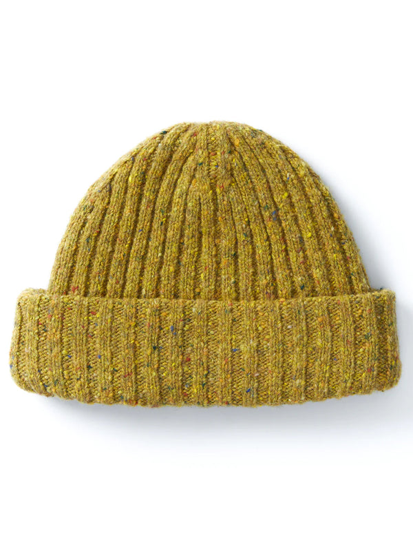 Oliver Spencer Dock Hat in Yellow Donegal