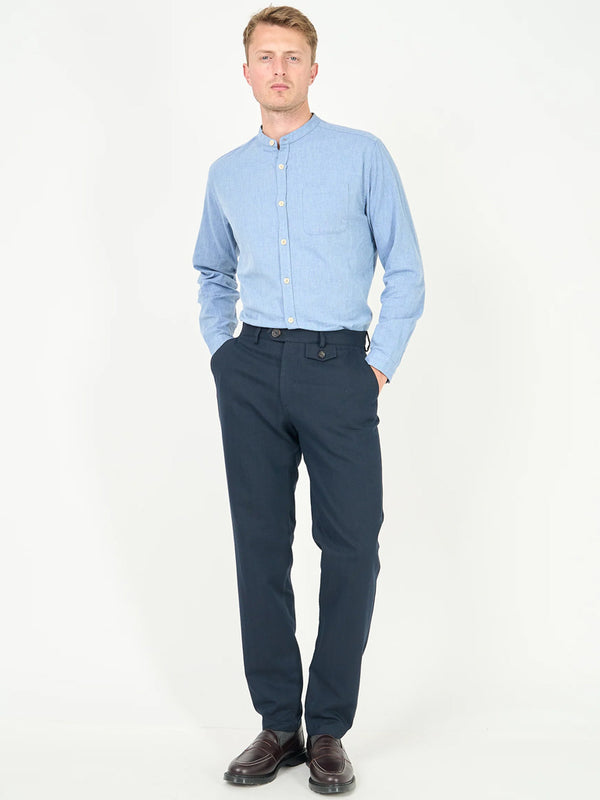 Oliver Spencer Fishtail Trousers in Stockbridge Navy