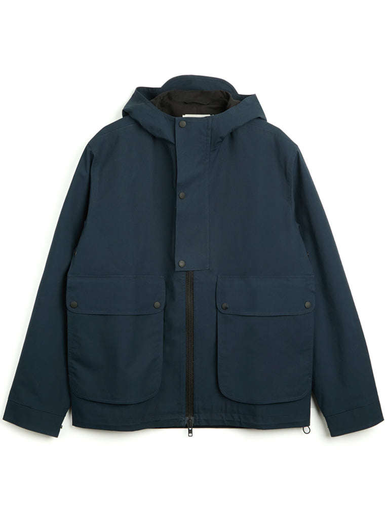 Oliver Spencer Salcombe Hooded Jacket in Hyde Navy