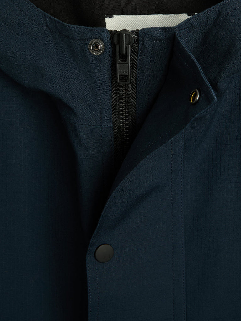 Oliver Spencer Salcombe Hooded Jacket in Hyde Navy