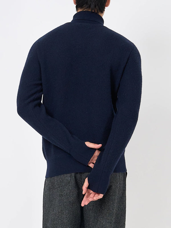 Oliver Spencer Talbot Roll Neck Sweater in Hartwell Navy