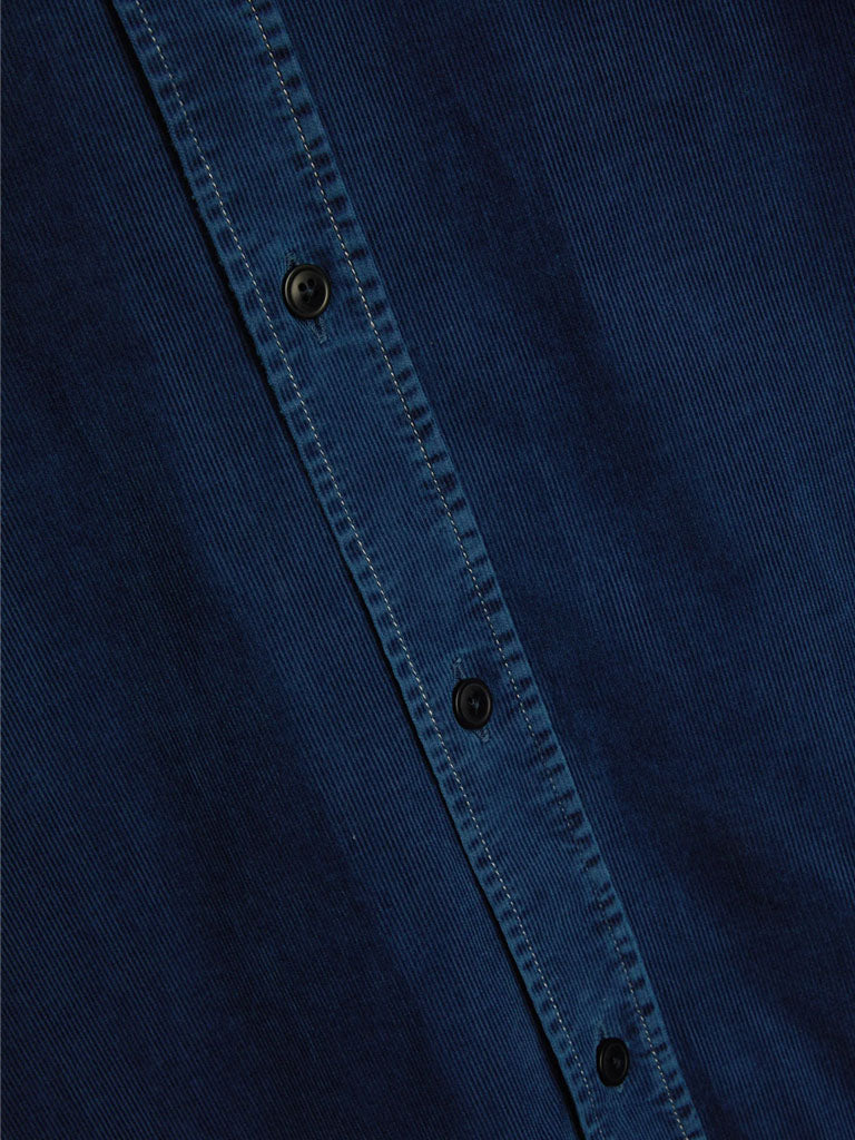 Oliver Spencer Atlanta Shirt in Newson Cord Indigo