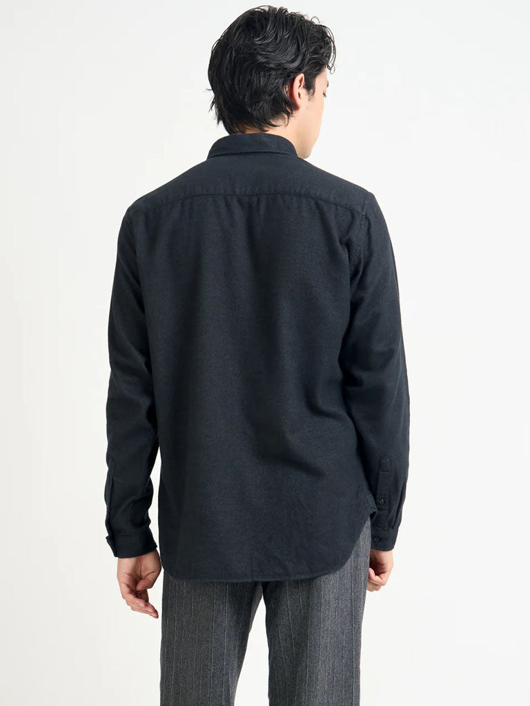 Oliver Spencer Brook Shirt in Holloway Charcoal