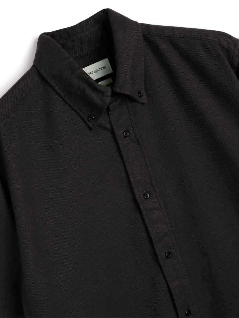 Oliver Spencer Brook Shirt in Holloway Charcoal