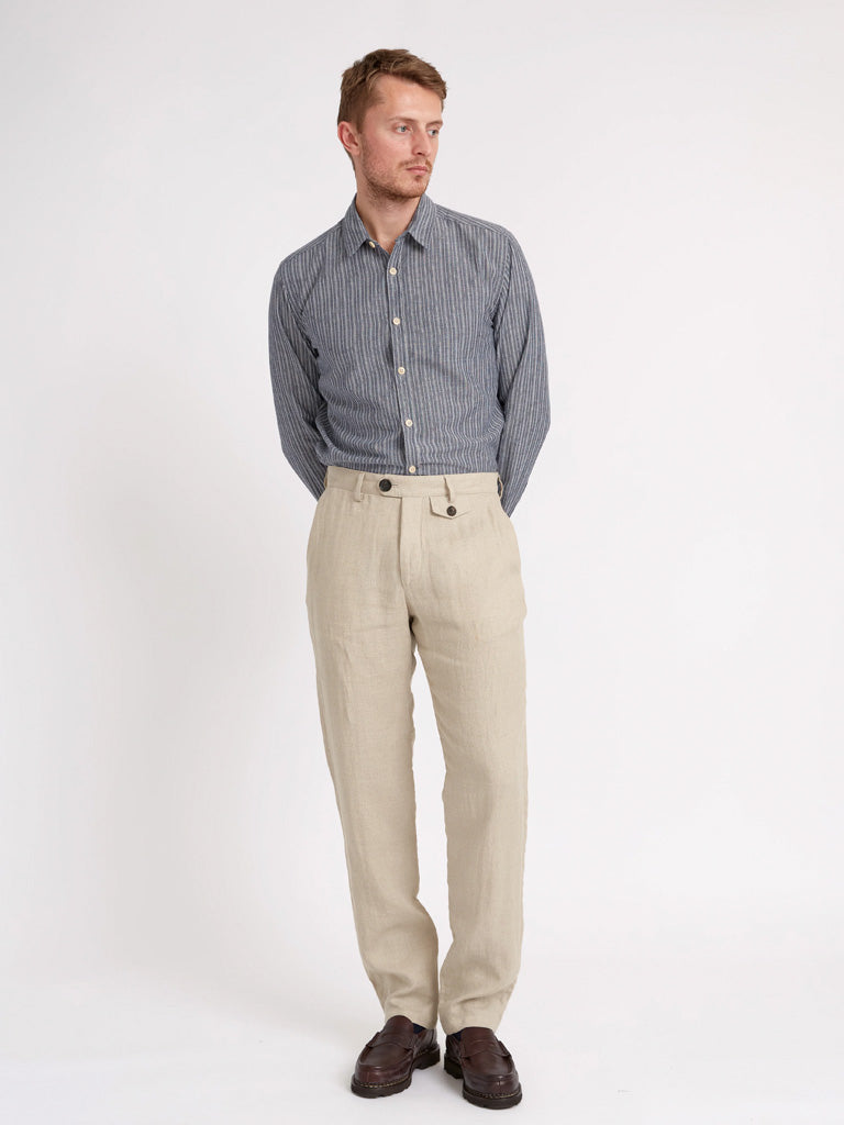 Oliver Spencer Fishtail Trousers in Coney Sand