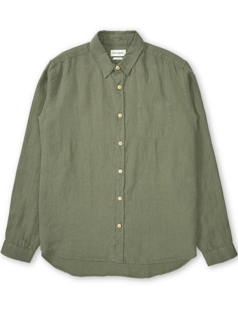 Oliver Spencer New York Special Shirt in Coney Green