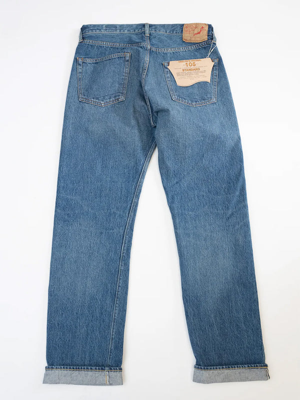 Orslow 105 Standard Jean in 90s Denim Used