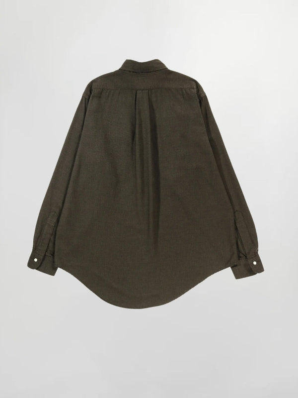 Orslow Standard Button Down Shirt in Coffee Check