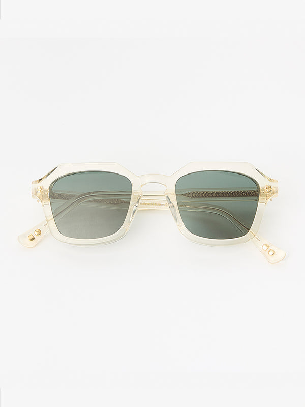 Oscar Deen Diego Sunglasses in Champagne/Green