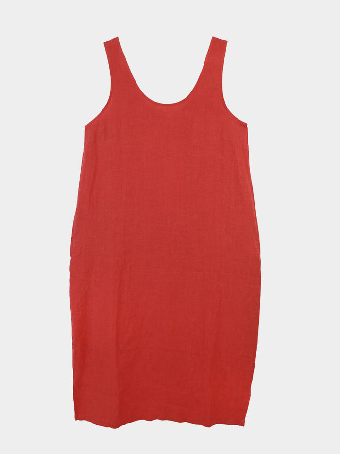 L.F. Markey Linen Shift Dress in Paprika – Maze