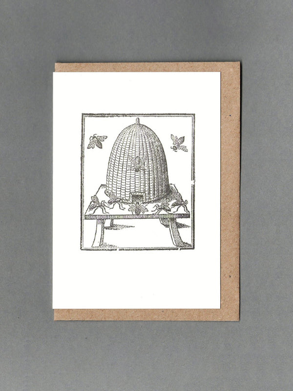 Passenger Press The True Ordering of Bees Card in Sepia