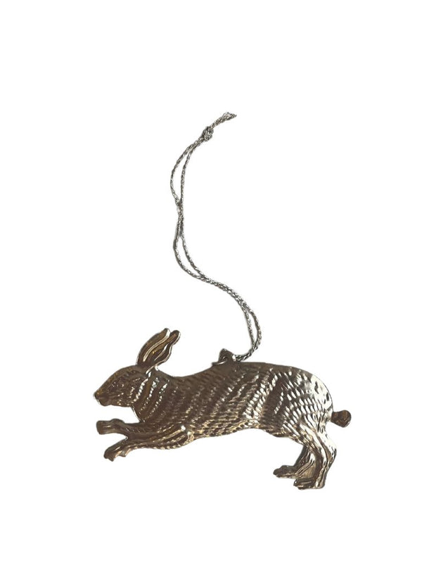 Pressed Metal Hare in Silver