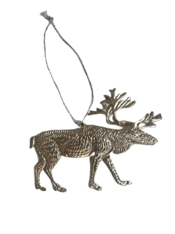 Pressed Metal Stag in Silver