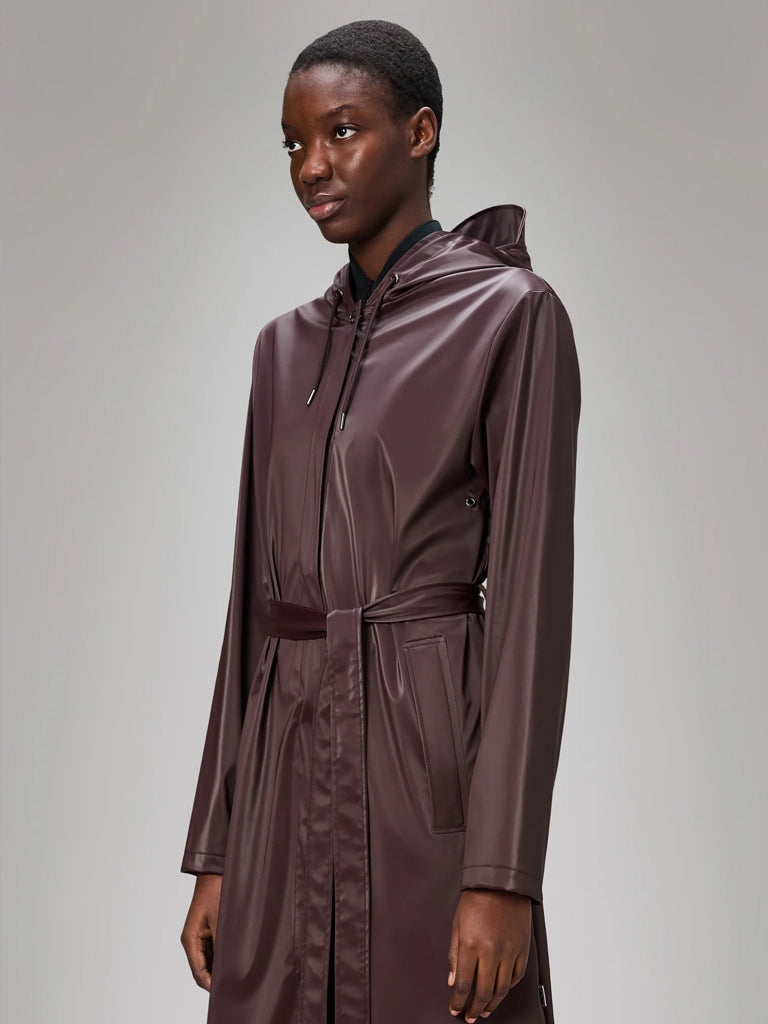 Rains A-Line Longer Jacket in Depth