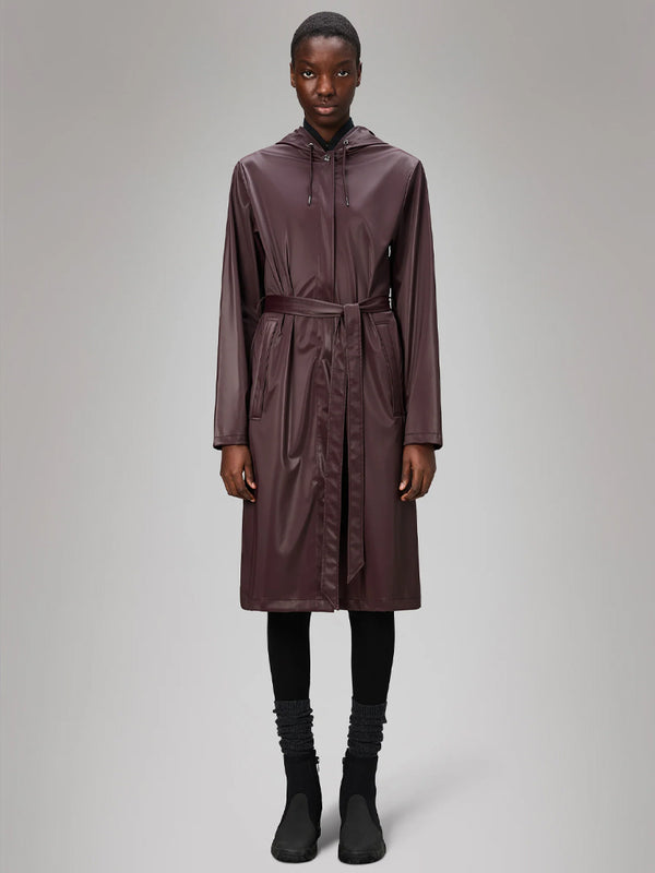 Rains A-Line Longer Jacket in Depth