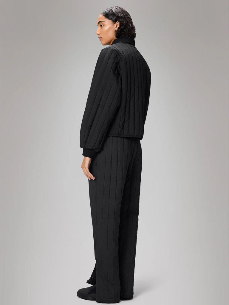 Rains Banja Liner Bomber Jacket in Black