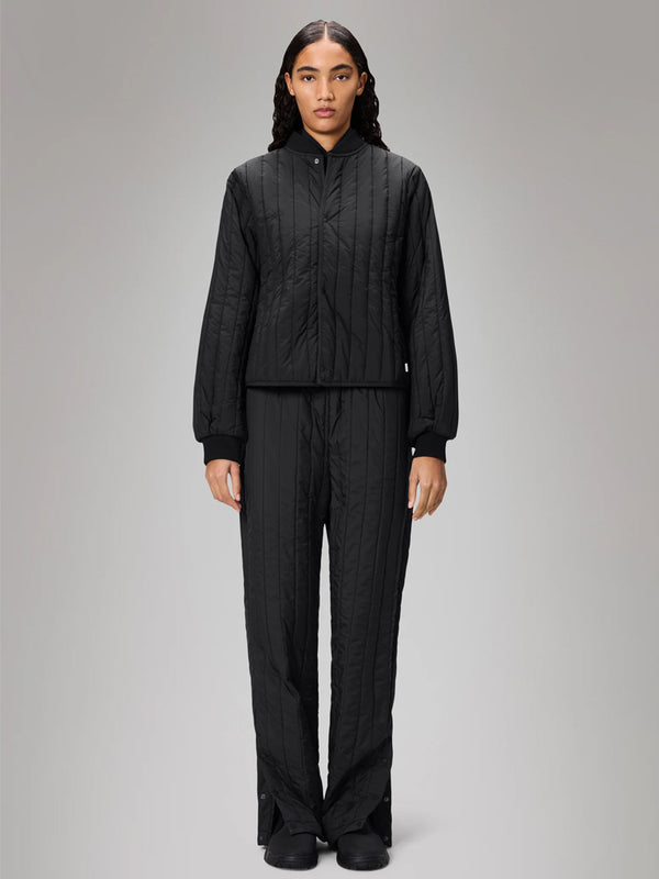 Rains Banja Liner Bomber Jacket in Black