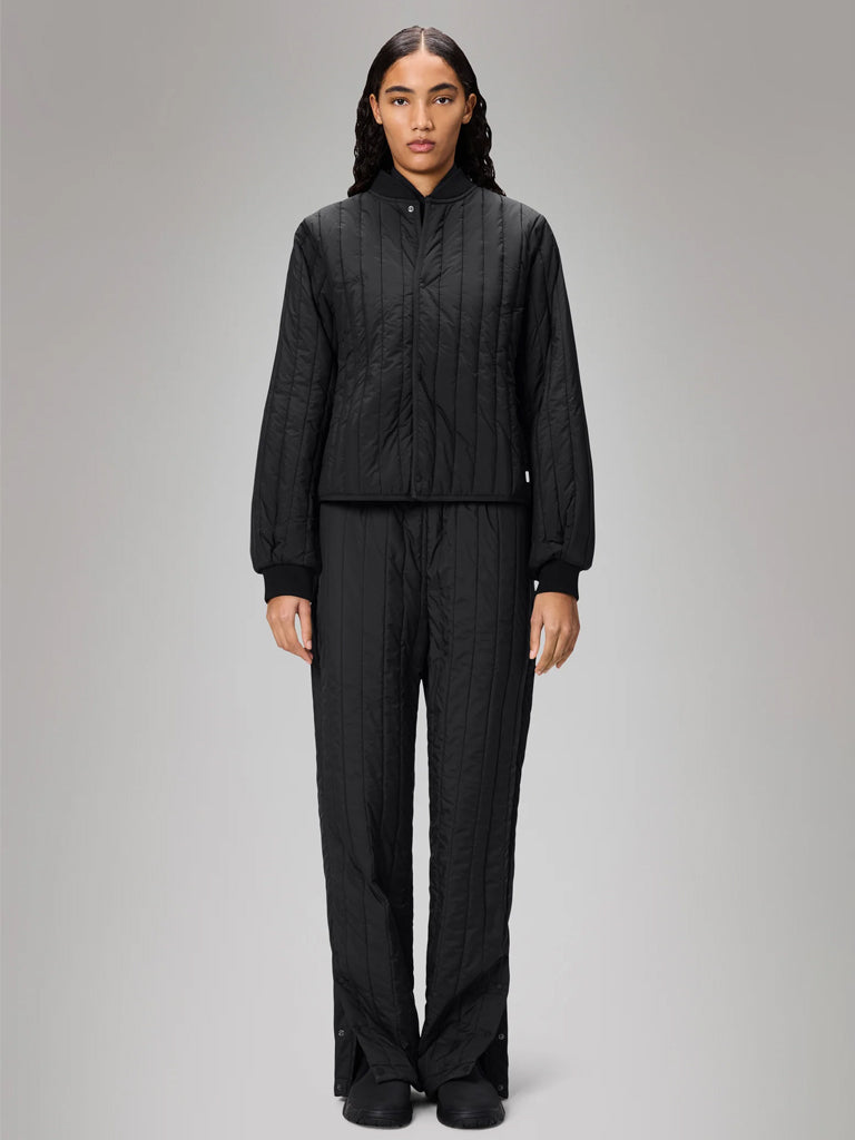 Rains Banja Liner Bomber Jacket in Black