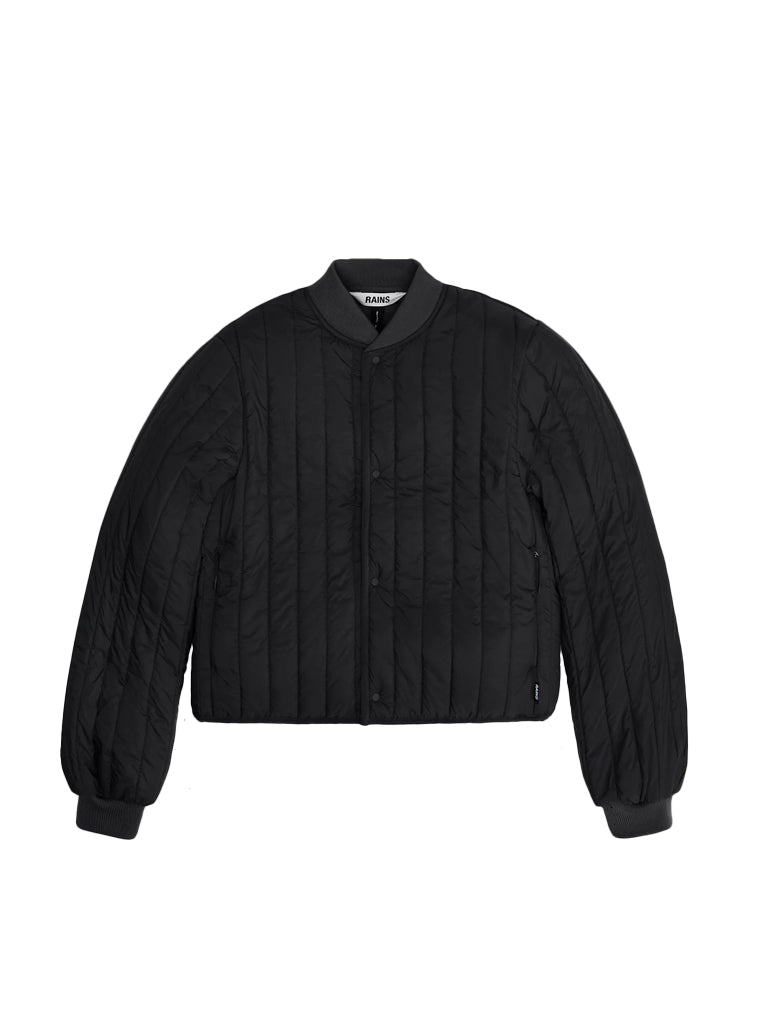 Rains Banja Liner Bomber Jacket in Black