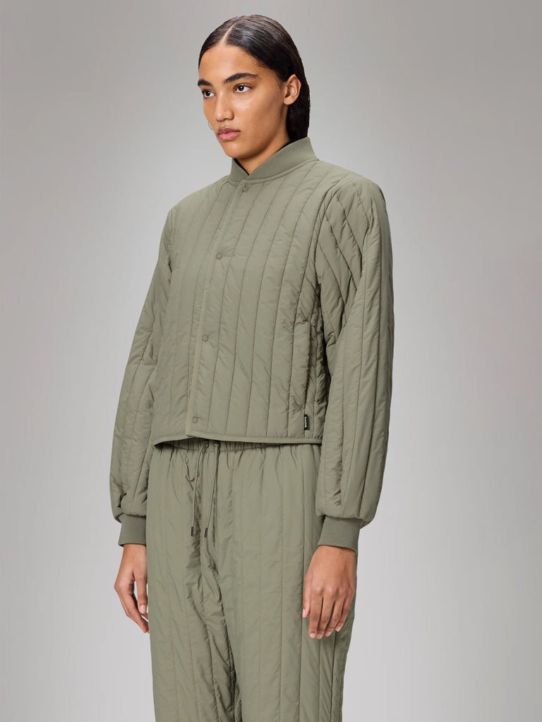 Rains Banja Liner Bomber Jacket in Drift