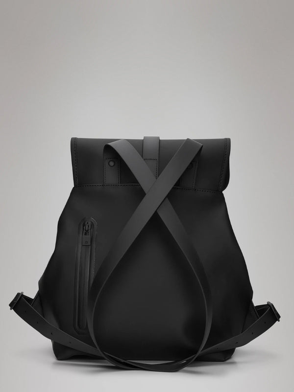 Rains Bucket Backpack in Black