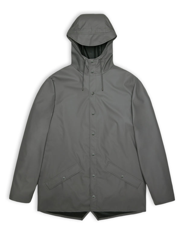 Rains Short Jacket in Grey