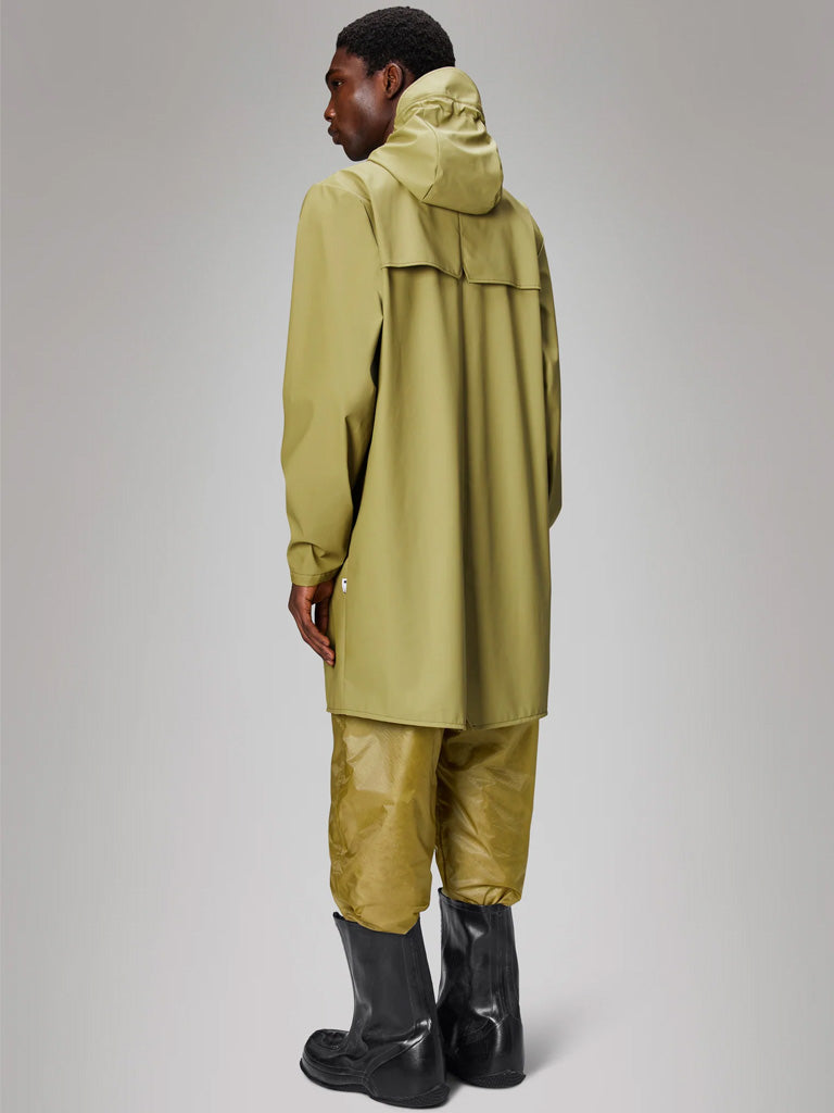 Rains Long Jacket in Khaki