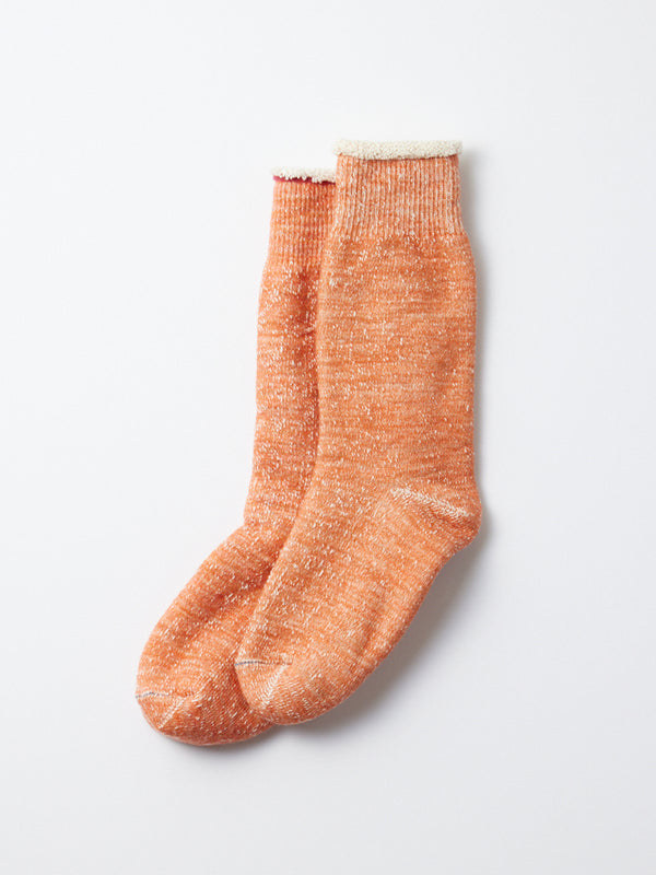 Rototo Double Face Socks in Orange