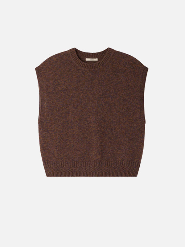 Sessun Fabinino Sweater Vest in Agate Brown