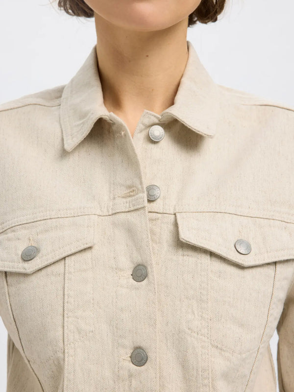 Selected Femme Una Jacket in Egret