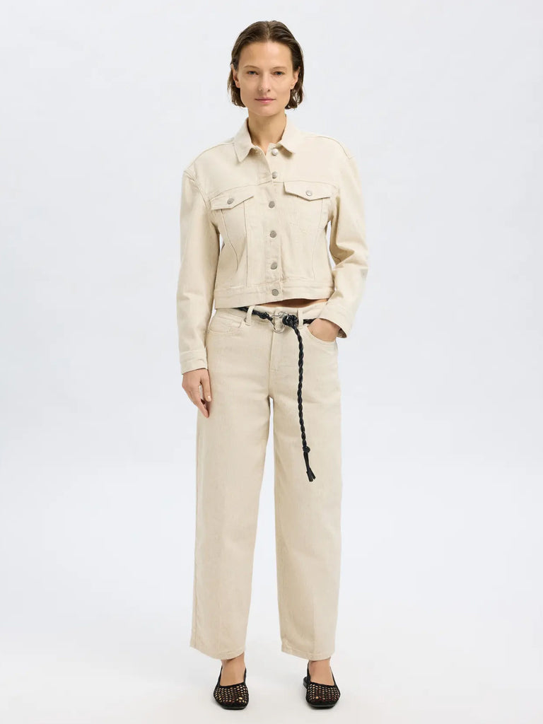 Selected Femme Una Jacket in Egret