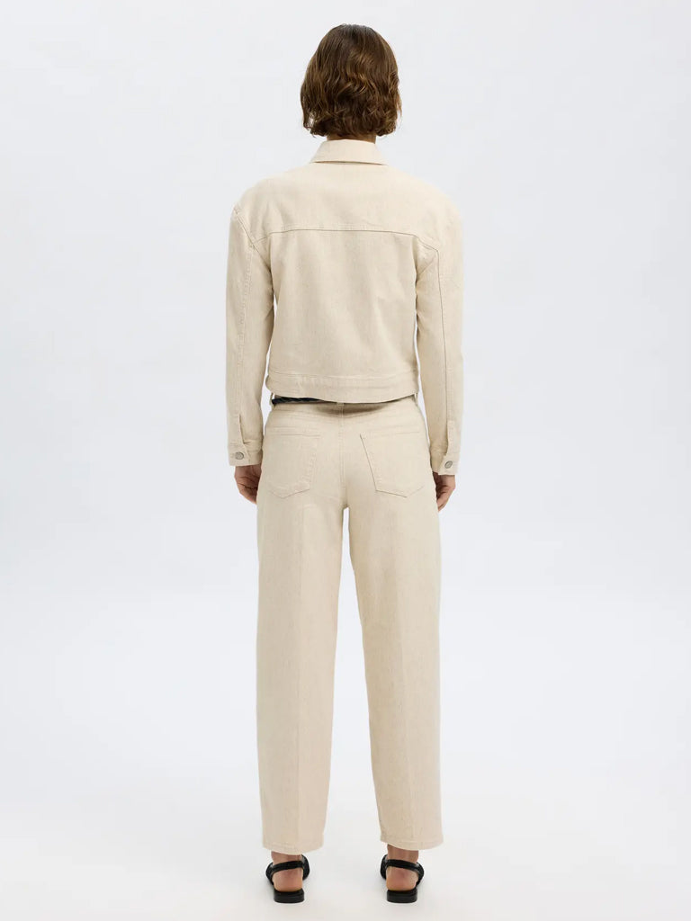 Selected Femme Una Jacket in Egret