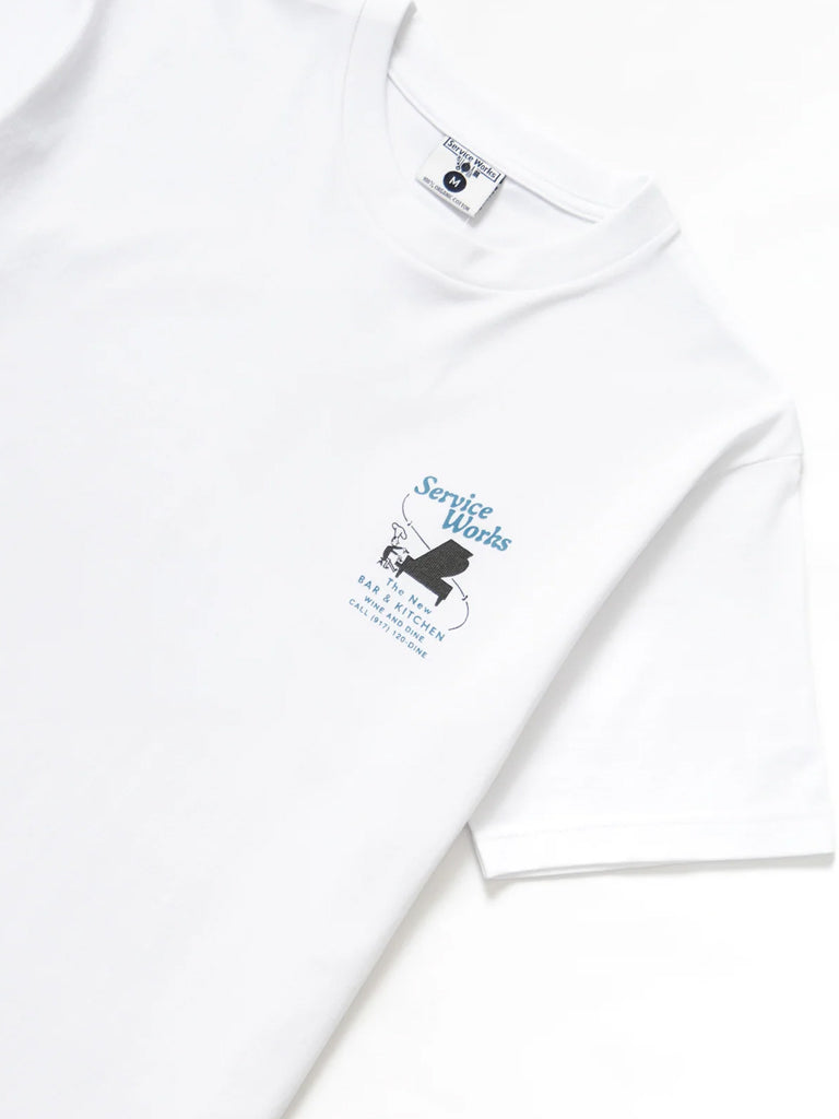 Service Works Bar + Kitchen Tee in White