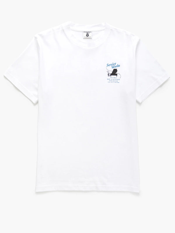 Service Works Bar + Kitchen Tee in White