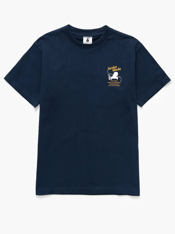 Service Works Bar + Kitchen Tee in Navy