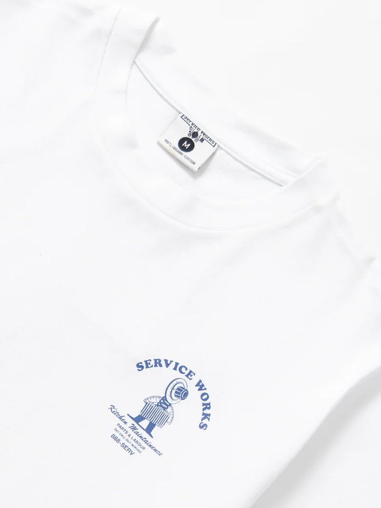 Service Works Maintenance Tee in White