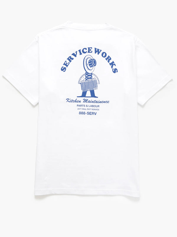 Service Works Maintenance Tee in White
